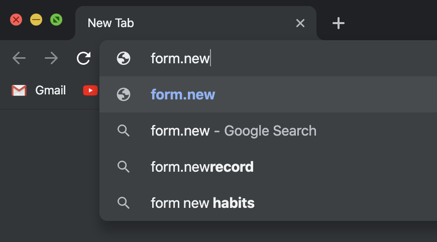 create form 1