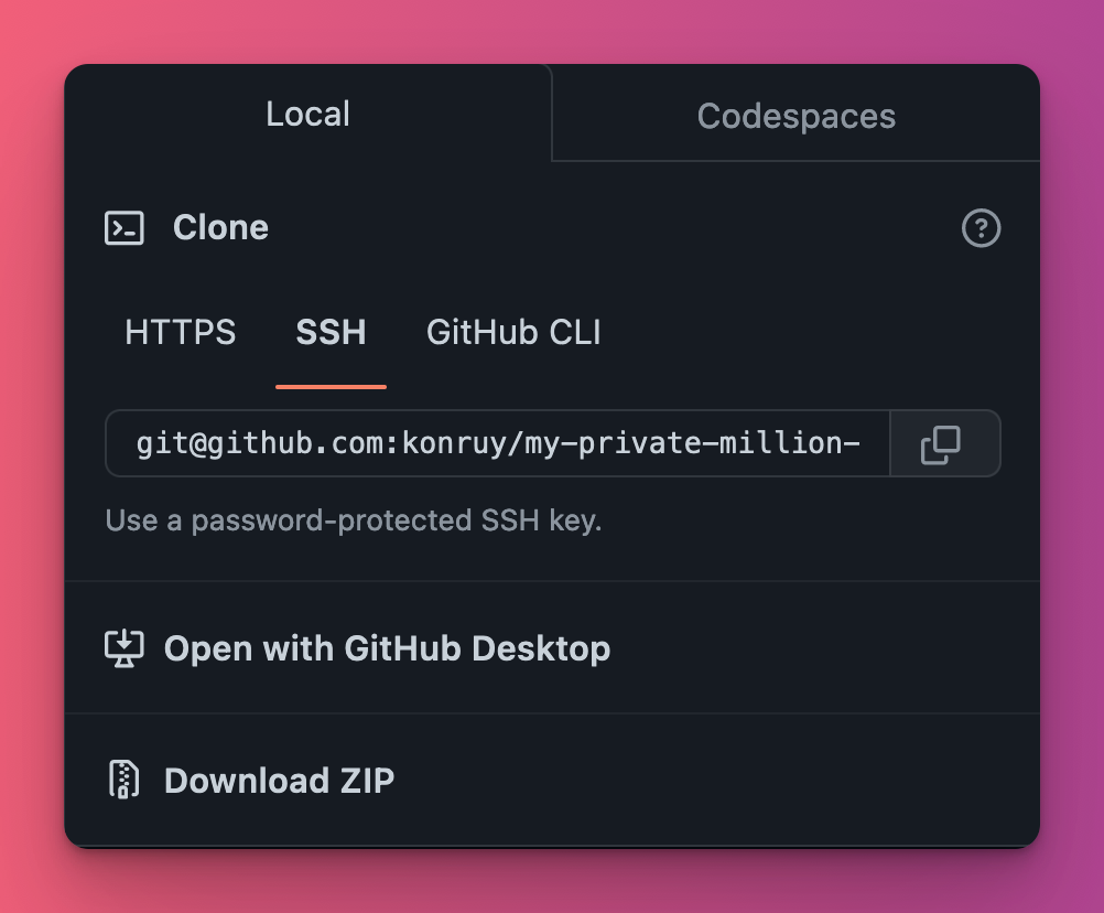 private repository