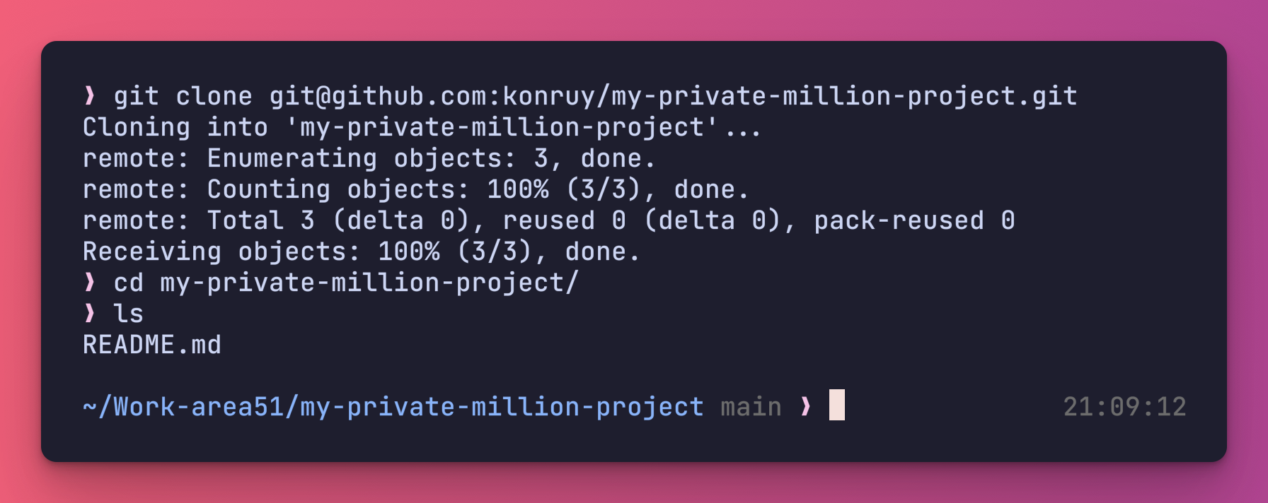 private repository