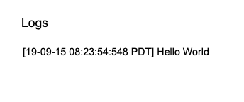 ผล run ของ hello world